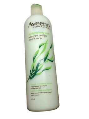 Aveeno Positively Nourishing Body Wash Sea Kelp & Oatmeal Purify Nourish 16 oz